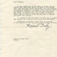 Raoul DUFY (1877/1953) – Peintre Lettre avec signature autographe au collectionneur Pierre Lévy – Paris 12 février 1952 – 1/2p in-4 Après une première rencontre Raoul Dufy invite son correspondant […]