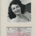 Ava GADNER (1922 / 1990) Les Tueurs, Pandora, La Comtesse aux pieds nus, Les Neiges du Kilimandjaro, Les Chevaliers de la Table Ronde….. Signature autographe sur chèque de la « Lloyds […]